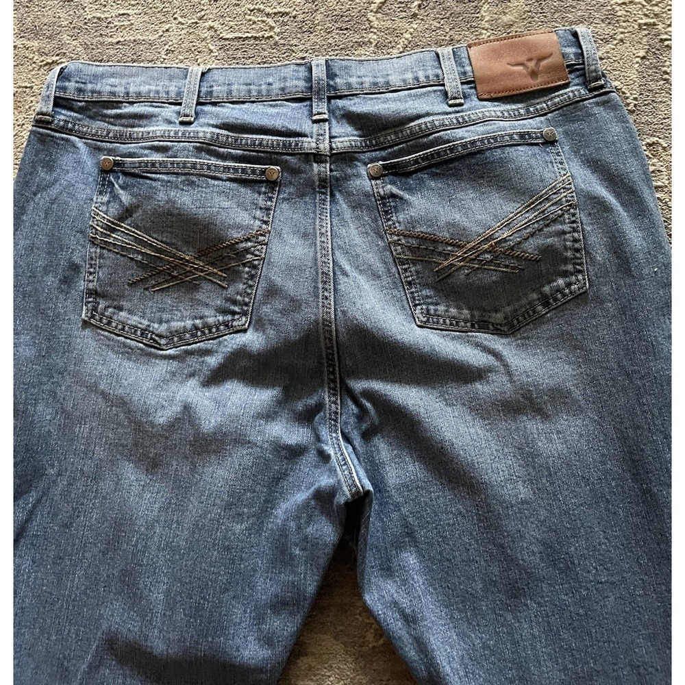 Wrangler Jeans Men 38 x 33 20X Style‎ 42 Vintage Boot Cut Whisker - Picture 9 of 11
